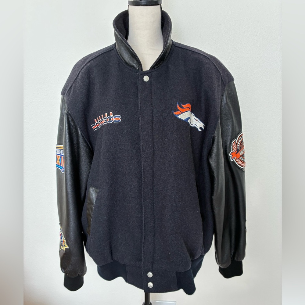 Vintage Jeff Hamilton Limited Edition Denver Broncos Bomber Jacket
